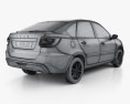 VAZ Lada Granta liftback 2022 3d model