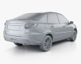 VAZ Lada Granta liftback 2022 3d model