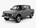 VAZ Lada Niva 4x4 2329 Pickup 2021 3D模型