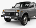 VAZ Lada Niva 4x4 2329 Pickup 2021 3Dモデル