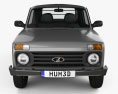 VAZ Lada Niva 4x4 2329 Pickup 2021 3Dモデル front view