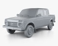 VAZ Lada Niva 4x4 2329 Pickup 2021 3D-Modell clay render