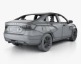 VAZ Lada Vesta з детальним інтер'єром 2018 3D модель