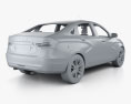 VAZ Lada Vesta 인테리어 가 있는 2018 3D 모델 