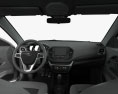 VAZ Lada Vesta HQインテリアと 2018 3Dモデル dashboard