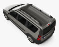 VAZ Lada Largus Cross 2020 3D 모델  top view