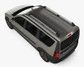 VAZ Lada Largus Cross 2024 3D 모델  top view