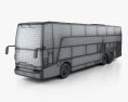 Van Hool TDX バス 2018 3Dモデル wire render