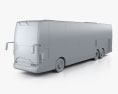 Van Hool TDX バス 2018 3Dモデル clay render