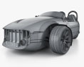 Vanderhall Santarosa 2024 3D-Modell wire render