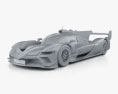 Vanwall Floyd 2024 3D模型 clay render