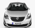 Vauxhall Meriva 2015 Modello 3D vista frontale