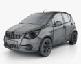 Vauxhall Agila 2010 3Dモデル wire render