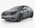 Vauxhall Insignia ハッチバック 2012 3Dモデル wire render