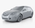 Vauxhall Insignia VXR Sports Tourer 2012 3D 모델  clay render