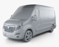 Vauxhall Movano Panel Van 2014 3D модель clay render