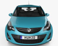 Vauxhall Corsa (D) 5ドア 2014 3Dモデル front view