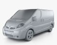 Vauxhall Vivaro Passenger Van 2014 3D模型 clay render