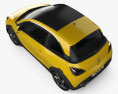 Vauxhall Adam Rocks 2017 3D-Modell Draufsicht