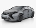 Vauxhall Ampera 2015 3D-Modell wire render