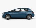 Vauxhall Astra 5门 掀背车 2012 3D模型 侧视图