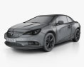 Vauxhall Cascada 2016 3D-Modell wire render