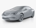 Vauxhall Cascada 2016 3D-Modell clay render