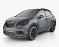 Vauxhall Mokka 2015 3Dモデル wire render