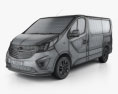 Vauxhall Vivaro Passenger Van L1H1 2017 3D-Modell wire render