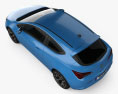 Vauxhall Astra VXR 2015 3D-Modell Draufsicht