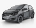 Vauxhall Viva SE 2018 3D-Modell wire render