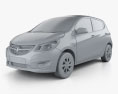 Vauxhall Viva SL con interior 2015 Modelo 3D clay render