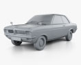 Vauxhall Viva 1970 3D 모델  clay render