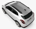 Vauxhall Mokka X 2020 3D-Modell Draufsicht