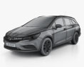 Vauxhall Astra (K) Sports Tourer Design 2019 3d model wire render
