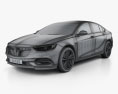 Vauxhall Insignia Grand Sport 2020 3D-Modell wire render