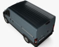 Vauxhall Movano Kastenwagen L1H1 2024 3D-Modell Draufsicht