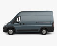 Vauxhall Movano 패널 밴 L2H2 2024 3D 모델  side view