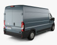 Vauxhall Movano 패널 밴 L3H2 2024 3D 모델  back view