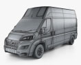 Vauxhall Movano パネルバン L3H3 2024 3Dモデル wire render