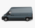 Vauxhall Movano 厢式货车 L3H3 2024 3D模型 侧视图