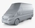 Vauxhall Movano Furgoneta L3H3 2024 Modelo 3D clay render
