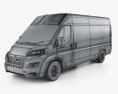 Vauxhall Movano 패널 밴 L4H2 2024 3D 모델  wire render