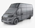 Vauxhall Movano Kastenwagen L4H3 2024 3D-Modell wire render