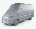 Vauxhall Movano Furgoneta L4H3 2024 Modelo 3D clay render
