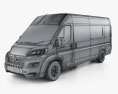 Vauxhall Movano パッセンジャーバン L4H2 2024 3Dモデル wire render