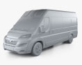 Vauxhall Movano Furgoneta de Pasajeros L4H2 2024 Modelo 3D clay render