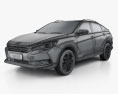 Venucia T90 2019 3d model wire render