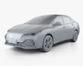 Venucia D60 EV 2022 3Dモデル clay render