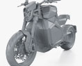 Verge TS 2024 Modello 3D clay render